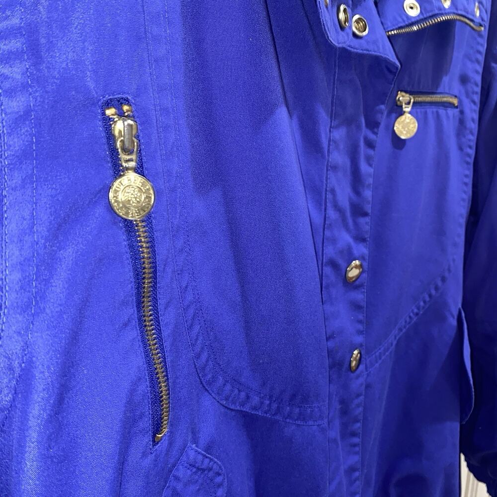 Vintage Mulberry Street Women’s Xl Full Zip Jacket Blue Purple Hues Retro Grunge View 5